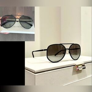 MICHAEL KORS “Miami” Rhinestone Framed Sunglasses, Black (MK 10398) NWOB!*